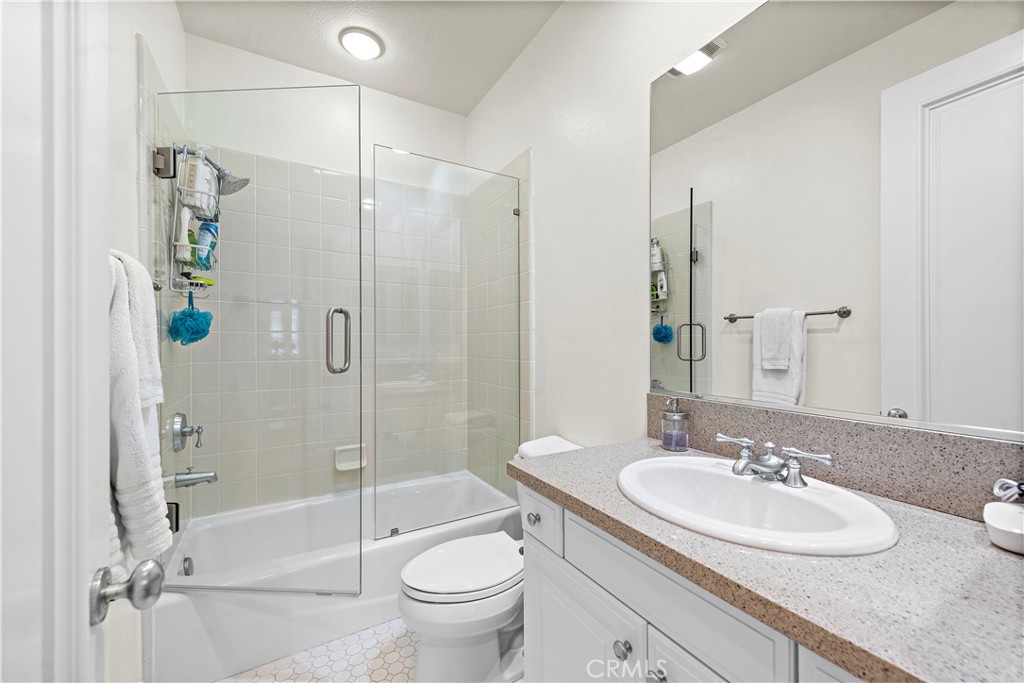 11 Pisano Street Ladera Ranch, CA 92694 - Photo 33 of 47 a bathroom with a sink toilet and shower