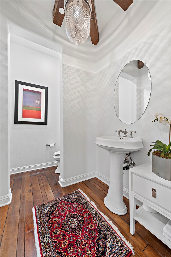 11 Pisano Street Ladera Ranch, CA 92694 - Photo 35 of 47 a bathroom with a sink and mirror