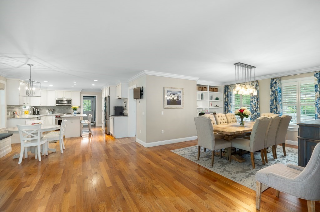 14 Overledge Road Manchester, MA 01944 - Photo 10 of 36 a view of a dining room with furniture window and wooden floor