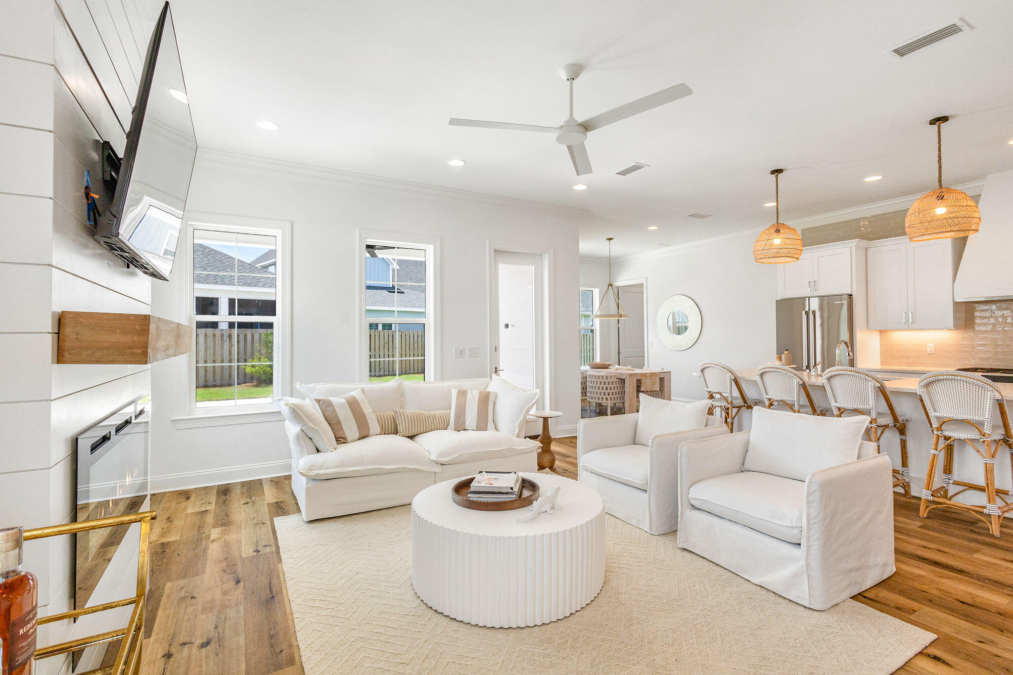 11 Bunting Ln Inlet Beach Inlet Beach, FL 32461 - Photo 19 of 70 a living room with furniture and a flat screen tv