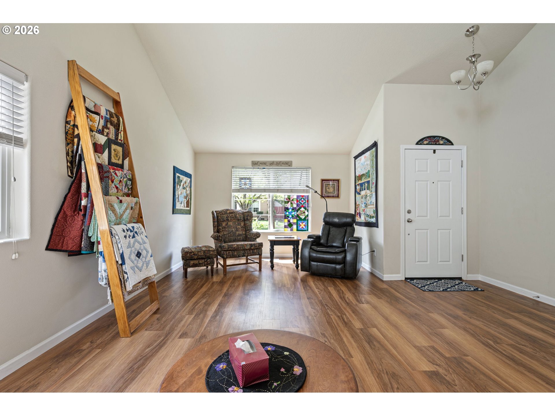 265 Southeast Casting Street Albany, OR 97322 - Photo 6 of 48 a living room with furniture and a wooden floor