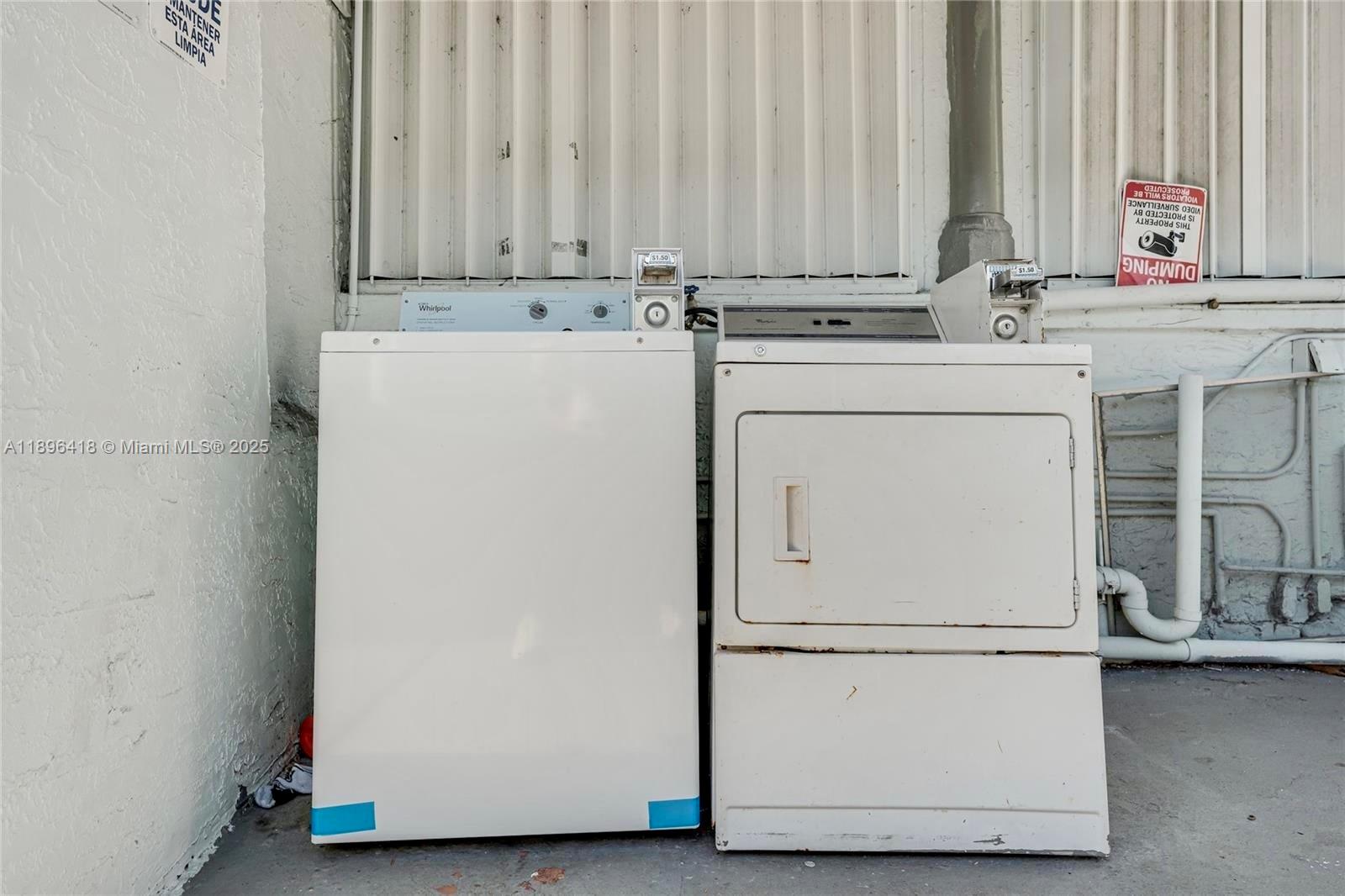 301 Southwest 10th Avenue, Unit 8 Miami, FL 33130 - Photo 14 of 14 a utility room with dryer and washer