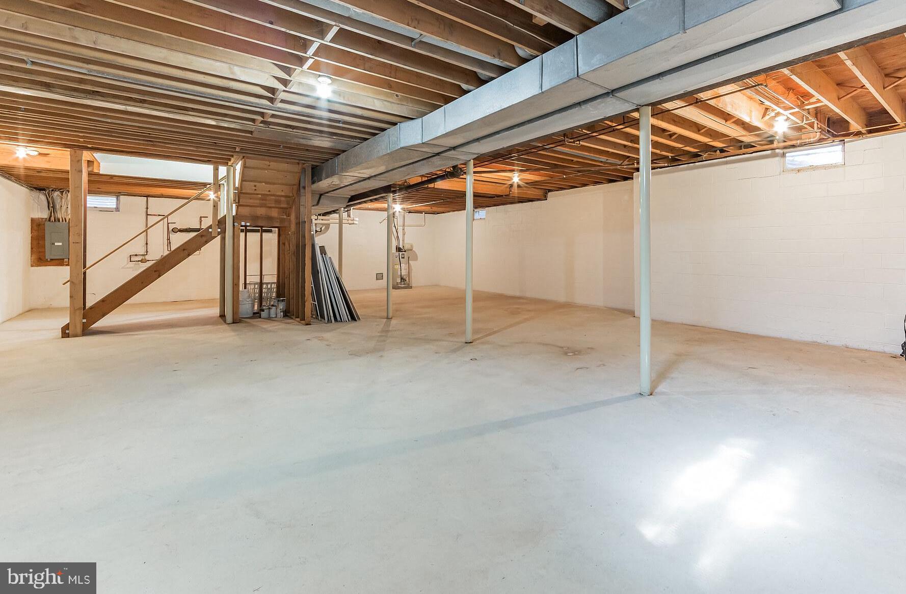 1125 Gypsy Hill Road Ambler, PA 19002 - Photo 38 of 48 Unfinished basement has extra high ceilings