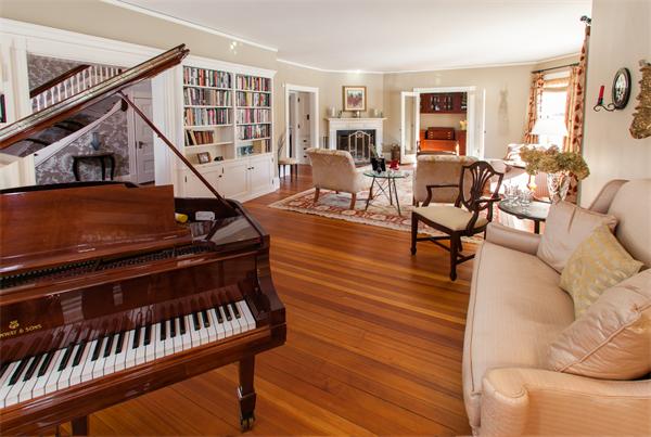25 Barnes Hill Road Concord, MA 01742 - Photo 6 of 22 a living room with furniture and wooden floor