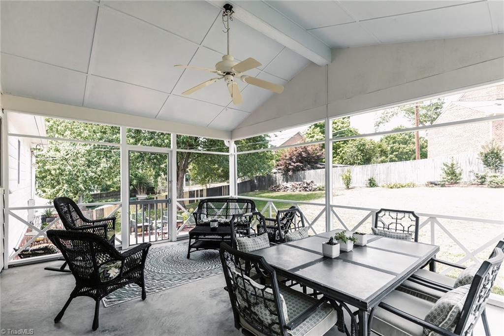 1177 Sweetbriar Road High Point, NC 27262 - Photo 15 of 50 Screened Porch off of Kitchen Nook