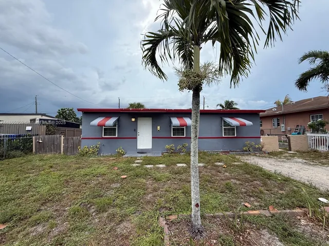 a view of a house with a patio