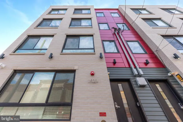 a building view with a brick building