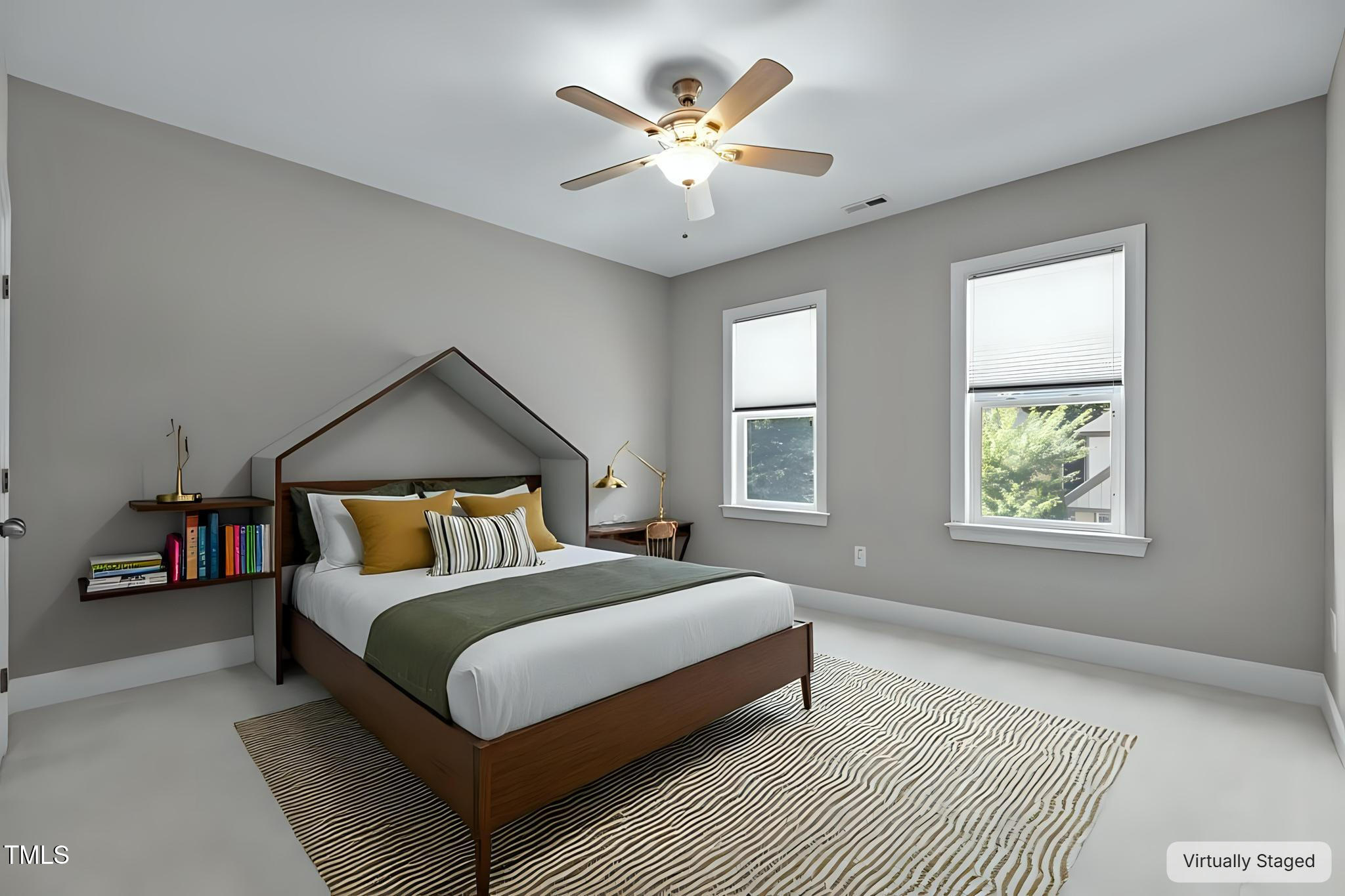 511 Mill Hopper Lane Apex, NC 27502 - Photo 35 of 53 a bedroom with a bed and window