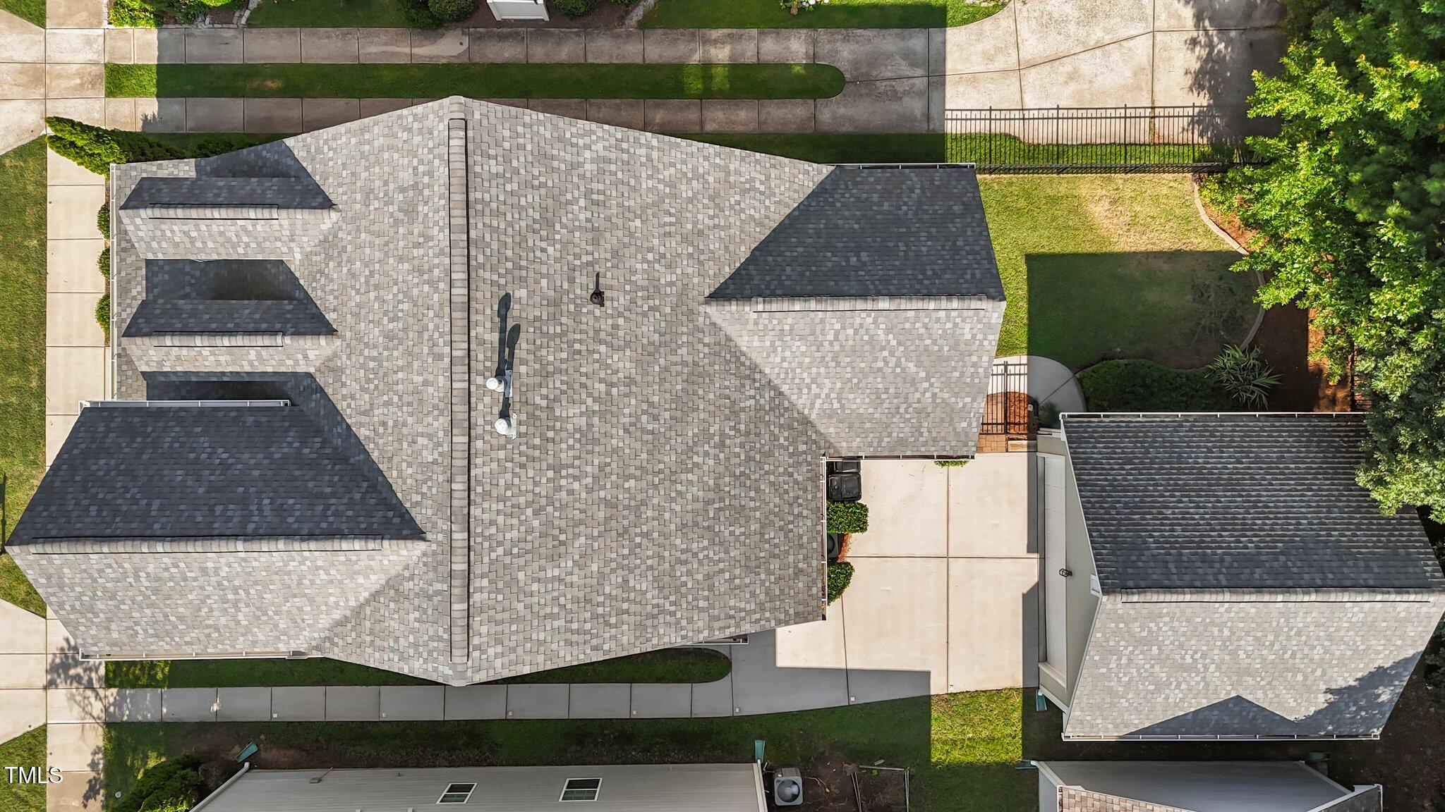 511 Mill Hopper Lane Apex, NC 27502 - Photo 48 of 53 an aerial view of a house with swimming pool and porch