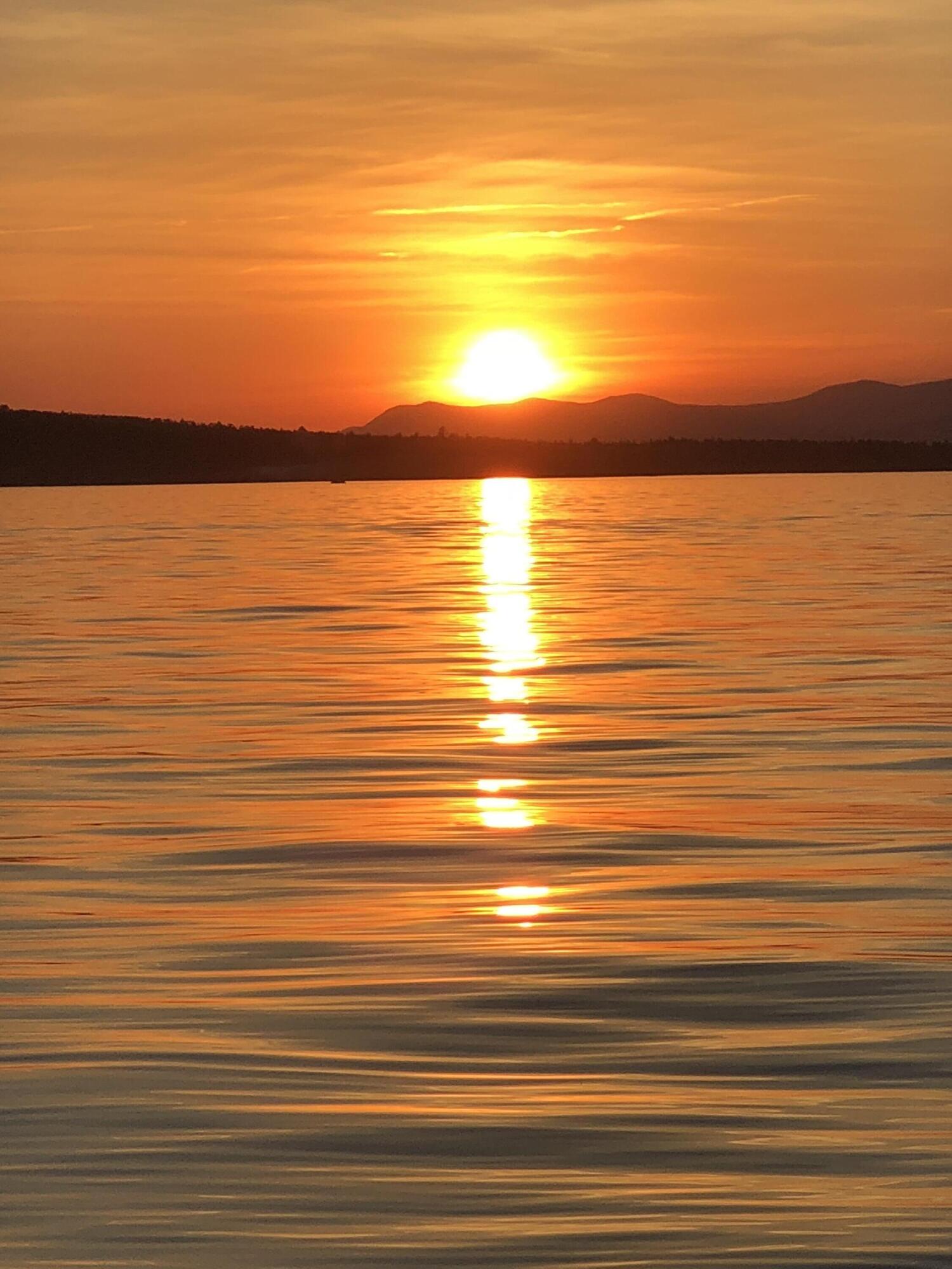 26 South Shore Rd (Fire Road 1) Milo, ME 04463 - Photo 126 of 138 Sunset from the Boat