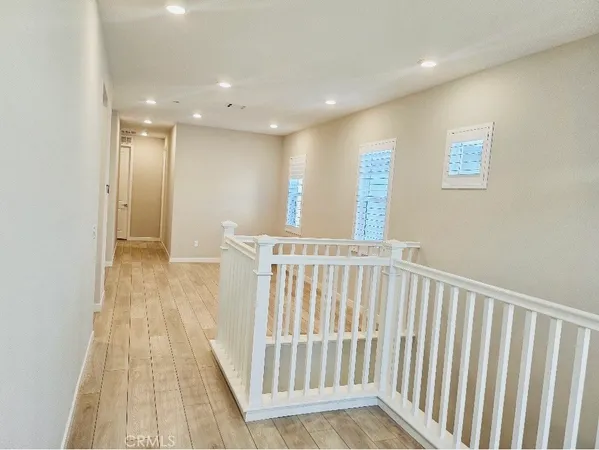 a view of hallway with stairs