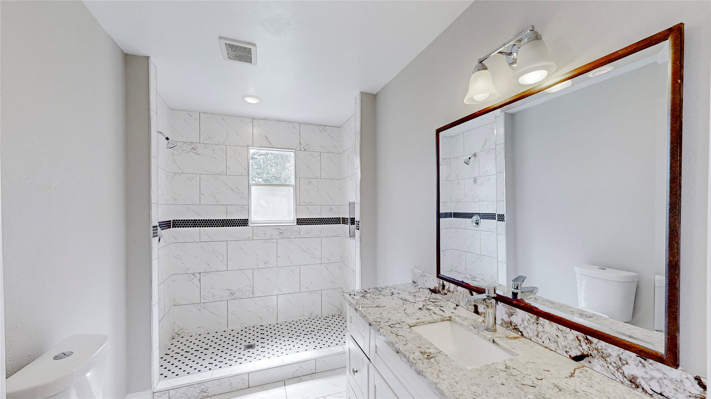 4914 29th Street Dickinson, TX 77539 - Photo 16 of 28 Primary Ensuite Bathroom Walk In Modern Shower