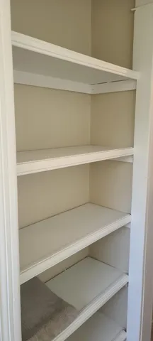a close view of closet