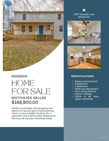 $168,900 | 255 Tanoak Avenue, Shipman, IL 62685