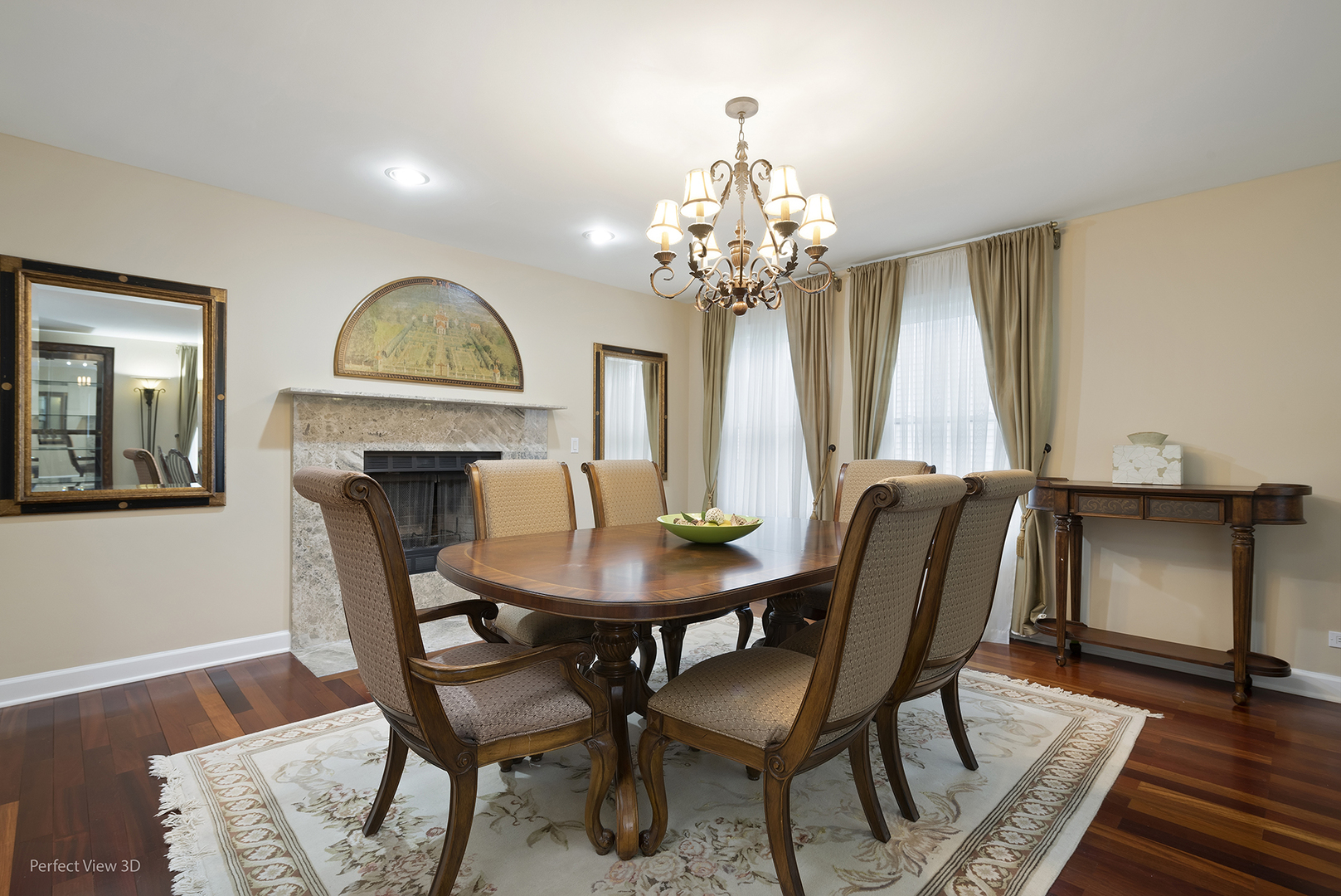 3070 Koepke Road Northbrook, IL 60062 - Photo 3 of 27 a view of a dining room with furniture and chandelier