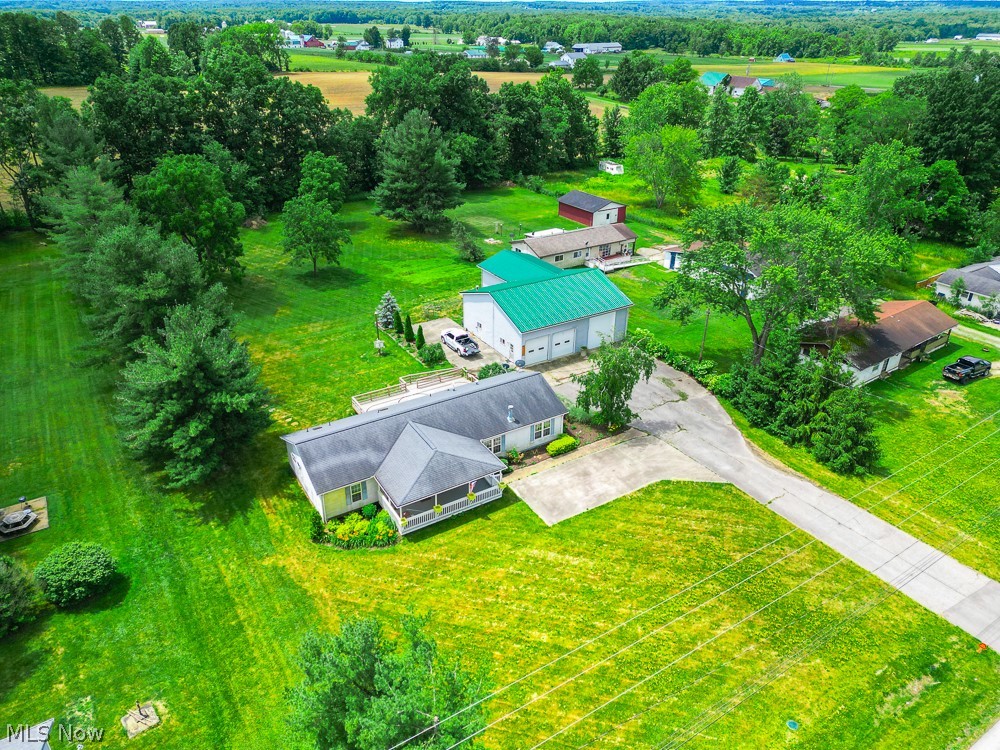 17499 Kinsman Road Middlefield, OH 44062 - Photo 5 of 49 Aerial view with a rural view
