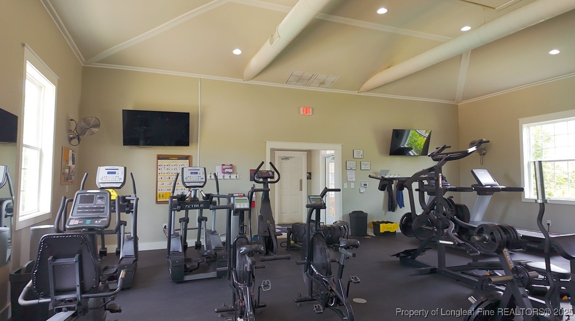 58 Cottswold Lane Spring Lake, NC 28390 - Photo 41 of 47 a view of a room with gym equipment
