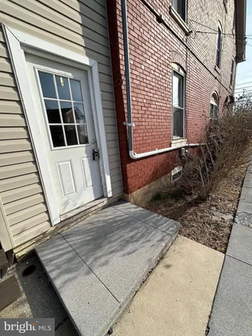 a view of front door of house