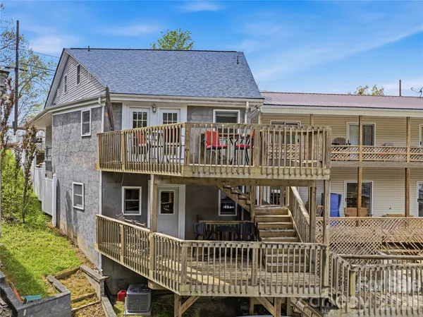 a front view of a house with balcony