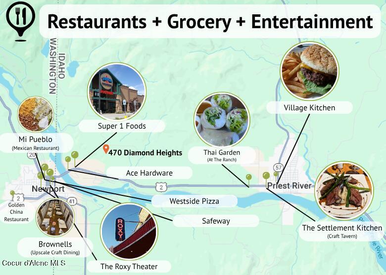 470 Diamond Heights Road Oldtown, ID 83822 - Photo 97 of 101 Nearby Restaurants