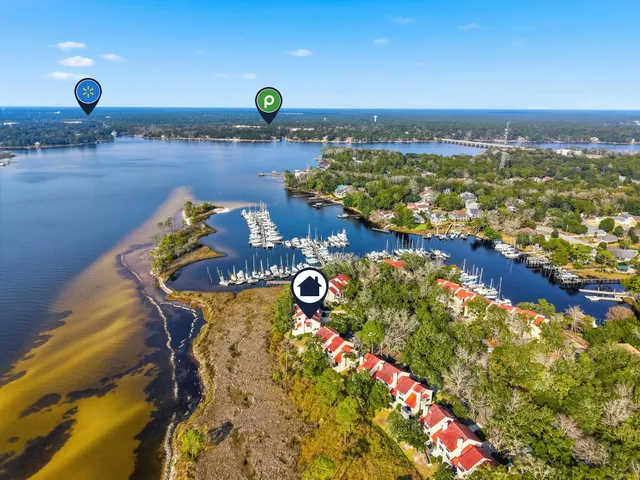 a view of a lake with outdoor space