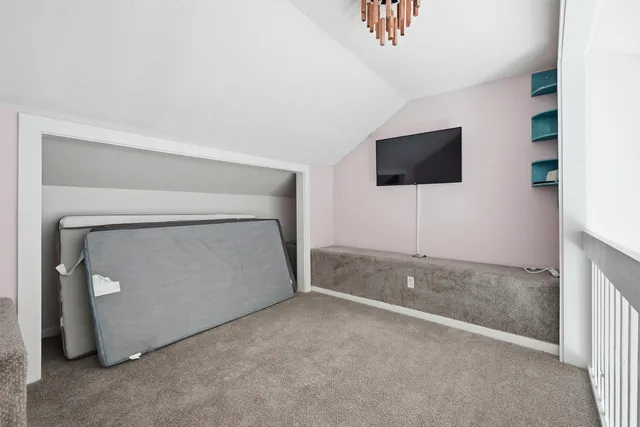 a view of a lake from a yard