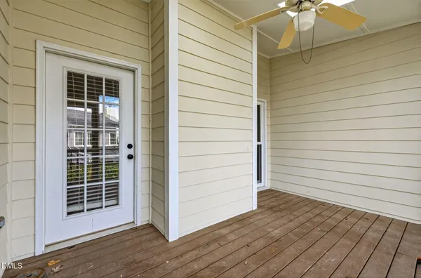 a view of front door of house