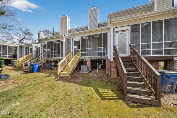 a view of a house with a park and stairs