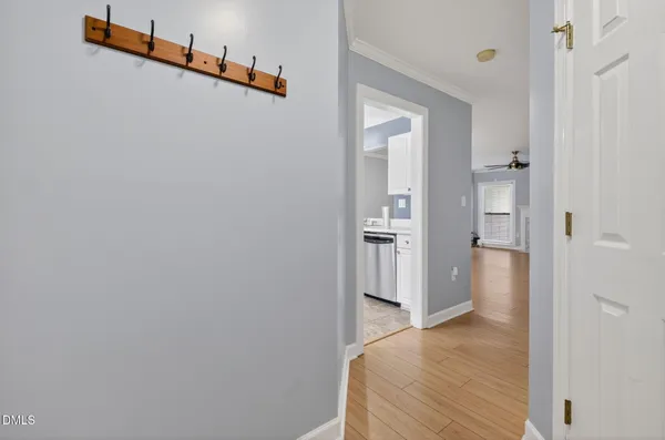 a bedroom with a bed and a view of bathroom