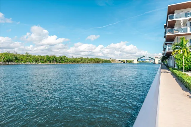 a view of a lake from a balcony
