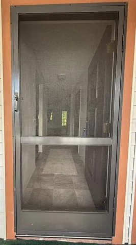 a view of hallway with stairs