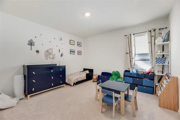 a workspace with furniture and window