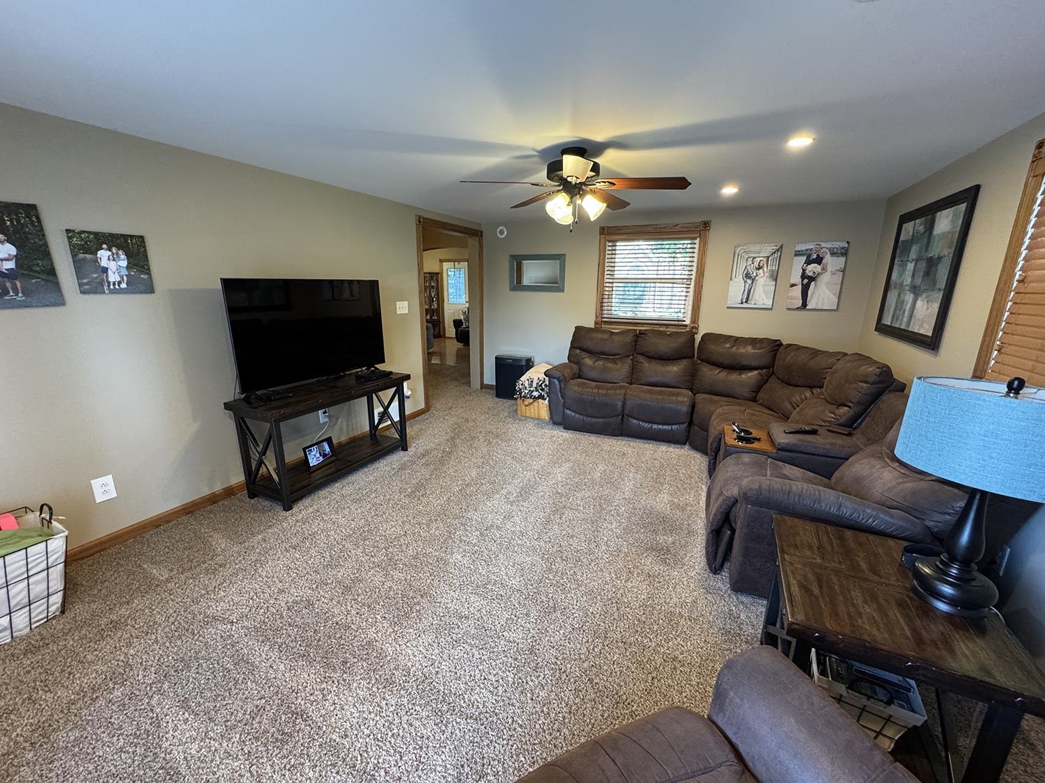 80 Snow Street Chadwick, IL 61014 - Photo 27 of 44 a living room with furniture and a flat screen tv