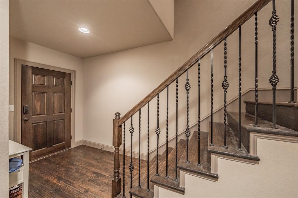 575 Rockingham Drive Irving, TX 75063 - Photo 8 of 38 a view of staircase with white walls and white walls