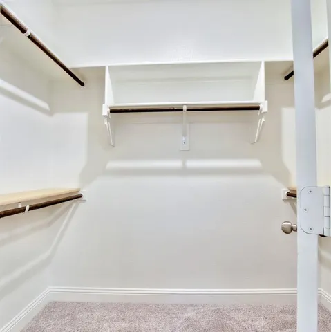 a close view of closet