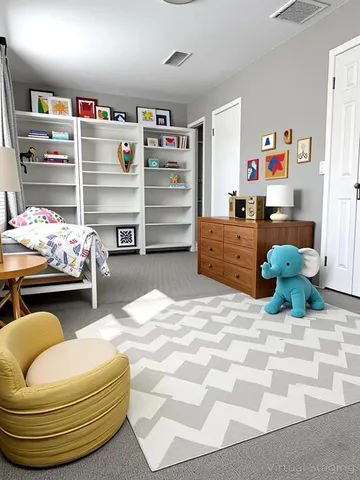 a room with furniture and a bed