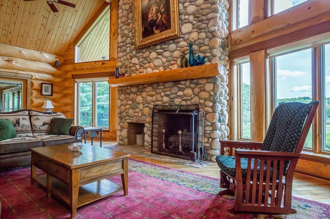 13 Federal Street Alfred, ME 04002 - Photo 15 of 84 interior toward pond fireplace