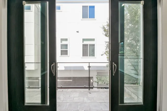 a view of front door