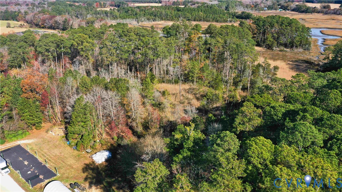 22511 Rose Cottage Road Locustville, VA 23404 - Photo 30 of 34 an aerial view of residential house with outdoor space and trees all around