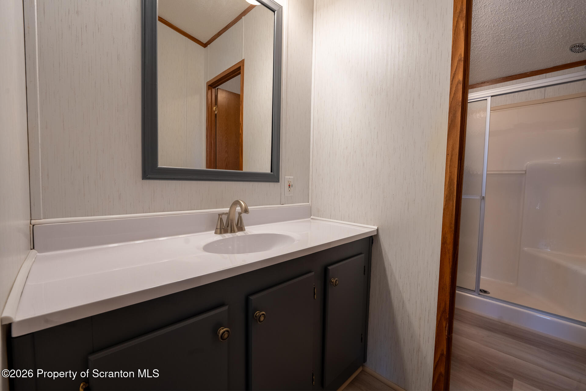13 Hillside Drive Nicholson, PA 18446 - Photo 23 of 34 a bathroom with a sink a mirror and a toilet