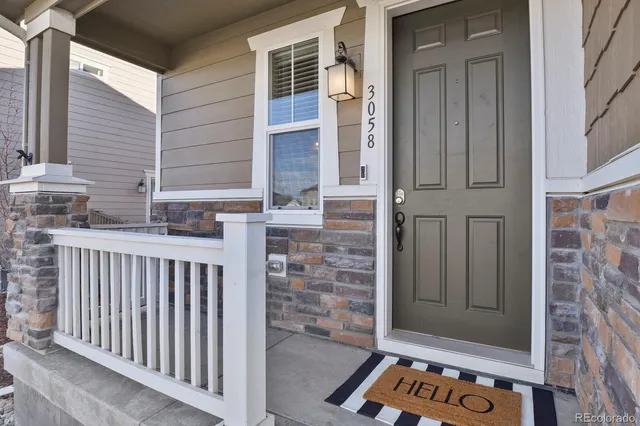a view of a door with a door and a window