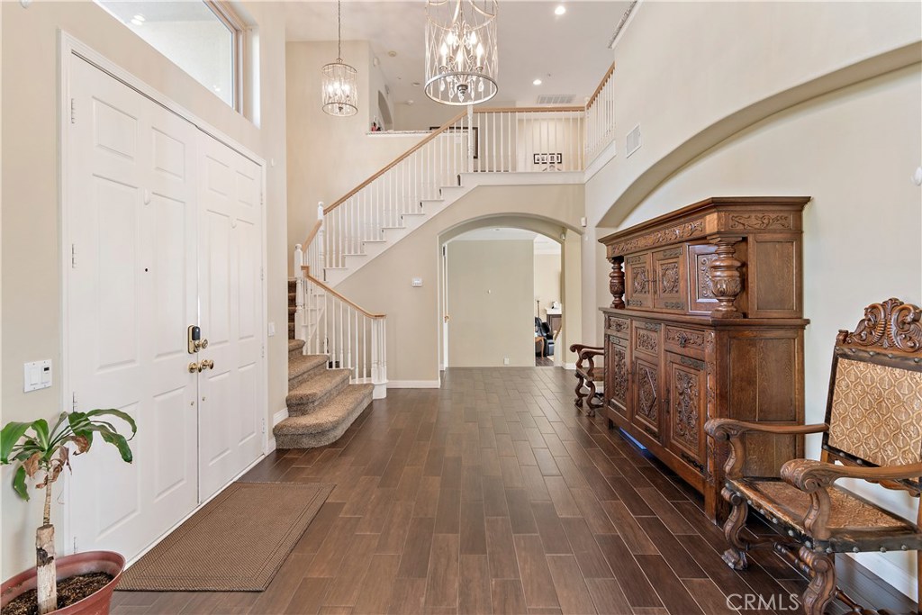 4954 Crestview Place Rancho Cucamonga, CA 91701 - Photo 24 of 40 a view of entryway with wooden floor