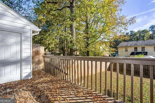 a view of a street from a balcony