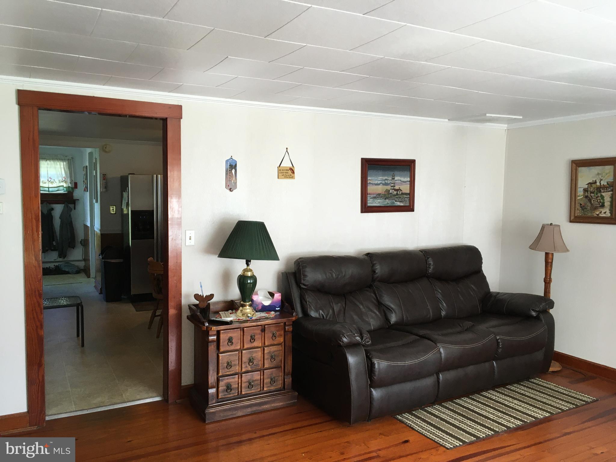 4849 Skinners Neck Road Rock Hall, MD 21661 - Photo 6 of 21 Living room & doorway into kitchen