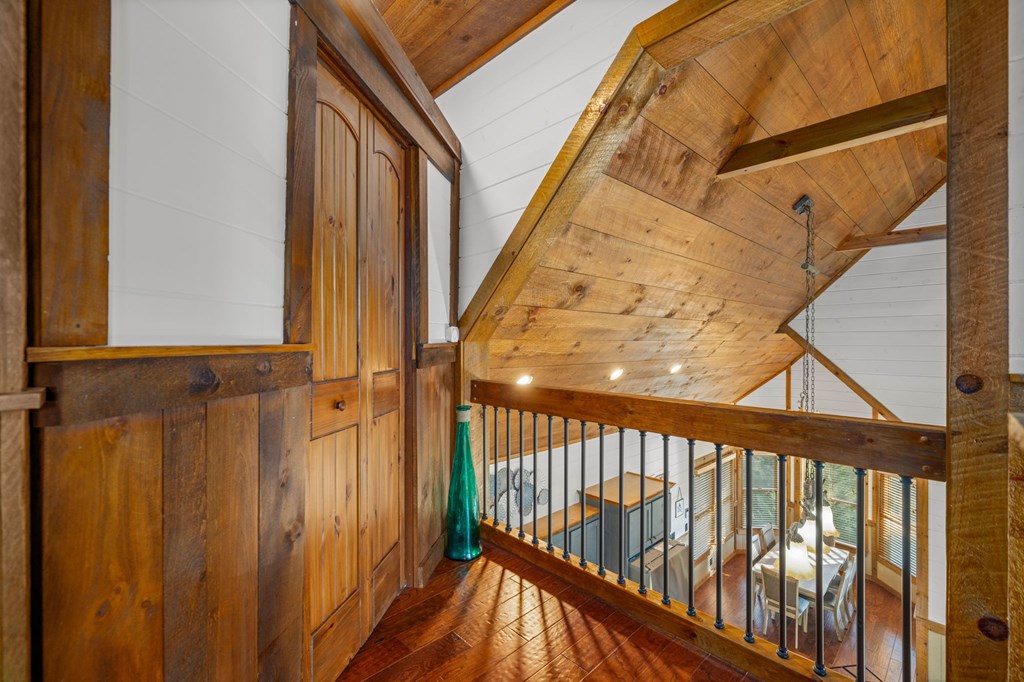 1144 Settler's Ridge Road Ellijay, GA 30540 - Photo 26 of 88 a view of a balcony with wooden floor