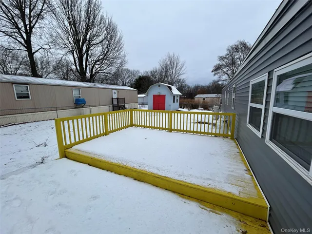 a view of balcony with deck