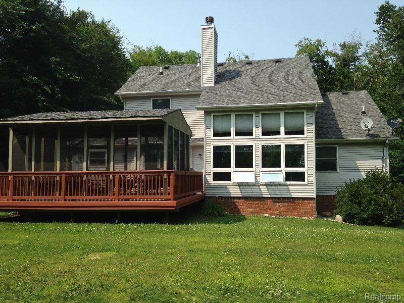 6872 General Squier Road Almont, MI 48003 - Photo 43 of 57 back view of home