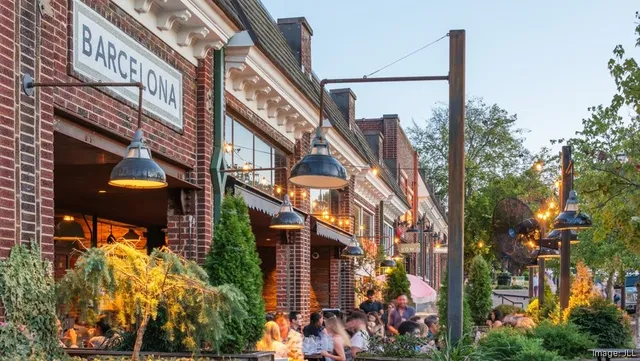 a close up of a store