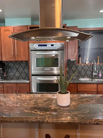 a view of a kitchen with a stove
