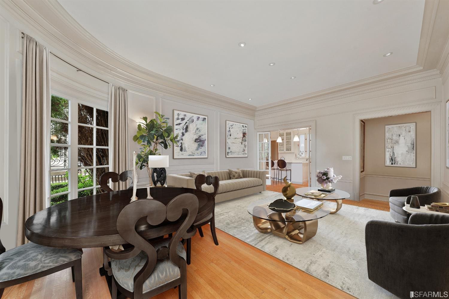 1925 Gough Street, Unit 11 San Francisco, CA 94109 - Photo 12 of 46 a living room with furniture and a large window